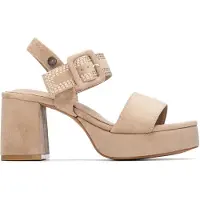 Refresh pour femme. 17526202-BEIGE Sandales 175262 beige (40), 5 à 8 cm, Boucle, Casuel