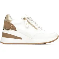 Xti pour femme. 14544902-BLANCO Formateurs 145449 blanc (40), 5 à 8 cm, Fermeture éclair, Casuel