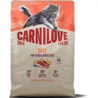 Carnilove True Fresh Beef Adult Large Breeds Cat Food 2kg Beige
