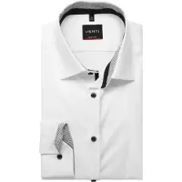 Venti Body Fit Chemise blanc, Unicolore