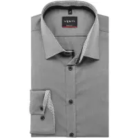 Venti Homme Venti Body Fit Chemise gris, Unicolore