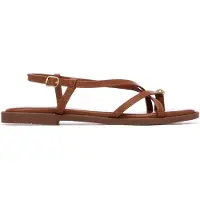 Xti Sandales plates 145358 femmes - Marron - 39