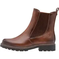 Bonprix Bottines 'Stiefeletten zum Hineinschlüpfen' cognac