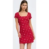 ONLY Robe 'ONLHillary' vert pastel / rouge