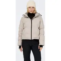 Only Play Veste outdoor 'ONPMARIA' crème / noir