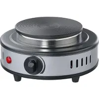 Cilio Minikochplatte elektisch, Heizpl.ø 11 cm, Plaque de cuisson amovible, Noir, Argent