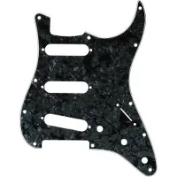 Fender Pickguard Strat SSS Black Pearl