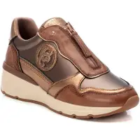 Carmela pour femme. 16183004-TAUPE Baskets en cuir 161830 taupe (36), 1 à 3 cm, Lacets, Casuel
