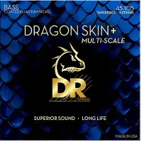 Dr Strings 45-105 Multi-Scale Dragon Skin+ Coated Medium Tapered