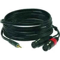 Klotz Cable Y 3 M Mini Jack 3P - 2XLR Femelle