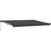 vidaXL Store électrique rétractable, anthracite, 4 x 2 m