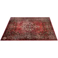 Drum N Base Vintage Persian Drum Rug Original Red