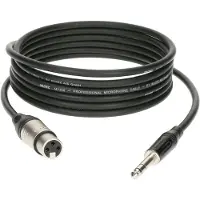 Klotz Cable Micro 2 M XLR Femelle - Jack 3P Connecteur Metal,