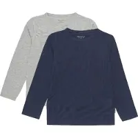 Minymo T-Shirt bleu marine / gris chiné