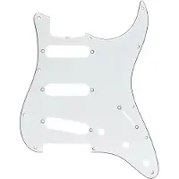 Fender Pickguard 60S Strat SSS White