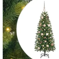 vidaXL Sapin de Noël artificiel avec 150 LED Vert 120 cm PE et PVC