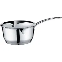 Küchenprofi Casserole à manche avec bec verseur, 18/10 NC, convient pour l'induction, ø : 160 mm