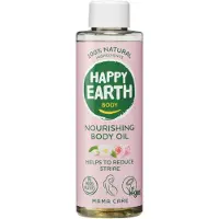 Happy Earth Huile Corps Nourrissante pour Mamans 150 ml Huile