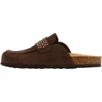 The Divine Factory Mules Mocassin en cuir Noga Gassirette Clous