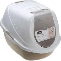 Pet Inn Easy Cat Bac à litière pour chat 54x40x40 cm latte