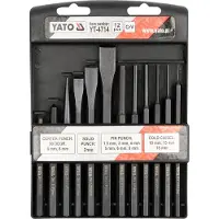 YATO Set de ciseaux, forets et poinçons 12Elem. 4714