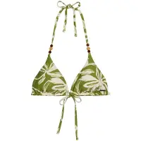 Marc o'polo Hauts de bikini ' Abstract Flower ' crème / vert