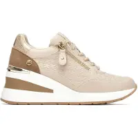 Xti pour femme. 14544901-BEIGE Baskets 145449 beige (40), 5 à 8 cm, Fermeture éclair, Casuel