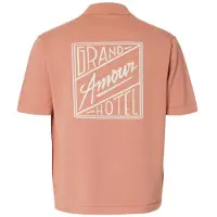 Selected Coupe Décontractée Polo En Maille Homme Rose M