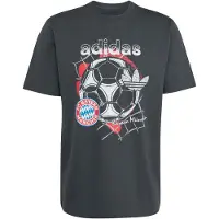 Adidas Originals T-Shirt 'FC Bayern' bleu / graphite / rouge / blanc