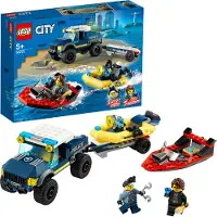 LEGO Transport du bateau de police