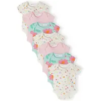 MINOTI Barboteuse / body turquoise / orange / rose / blanc cassé