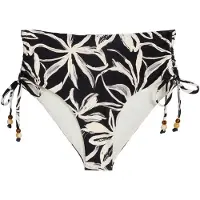 Marc o'polo Bas de bikini ' Abstract Floral ' noir / blanc