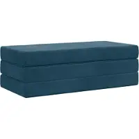 vidaXL Canapé-lit pliant 120 x 67 x 45 cm Bleu