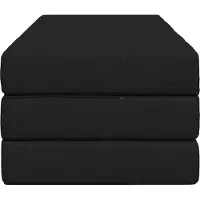 vidaXL Canapé-lit pliant 140 x 67 x 45 cm Noir