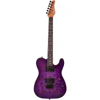Schecter Pt Standard Purple Burst Burl