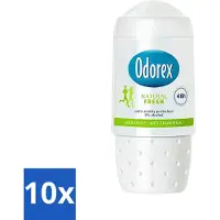 Odorex - Déodorant à bille - Natural Fresh - Fraîcheur naturelle - 50 ml - Pack avantage - 10 pièces