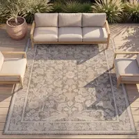 De Onlinewinkelier b.v. Volero - Tapis intérieur & extérieur - Bloom Oriental Taupe - 160x230 cm