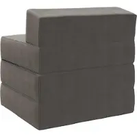 vidaXL Canapé-lit pliable Gris clair 200 x 70 x 15 cm