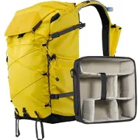 Leofoto Backup Series Sac à Dos 35L Jaune Incl. Séparateur Moyen
