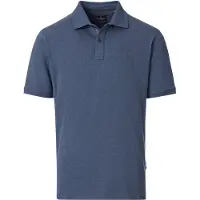 Casamoda Polo Stretch Mélangé Marine Bleu taille L