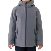 4F Garçons, Veste de ski, dunkelgraue Skijacke für Jungen (140), Gris, 140