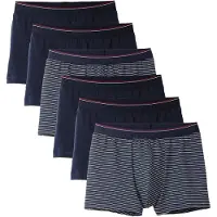 Calida Boxers marine / rouge carmin / blanc