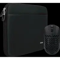 BlueBuilt Housse pour PC Portables Largeur 32 cm 13-14 Pouces Noir + Vortech Prestige Souris Gamer