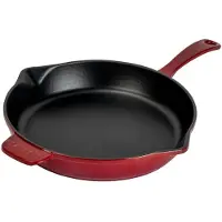 Lava Poêle à frire - 28 cm - 2,3 litres - Fonte - Rouge