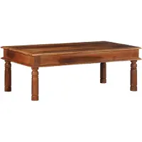 vidaXL Table basse 110x60x40 cm en bois massif d'acacia
