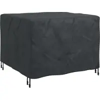 vidaXL Housse pour mobilier d'extérieur Noir 113 x 113 x 73 cm 210D