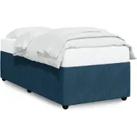 vidaXL Sommier bleu 80x200 cm velours