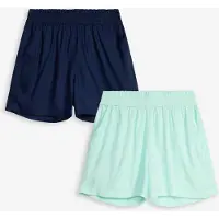 Bonprix Lot de 2 shorts en viscose à taille élastiquée