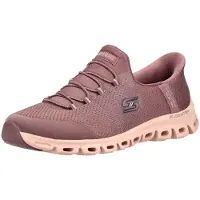 SKECHERS pour femme. 104557 Slip-Ins Glide Step Vibey pantoufles bordeaux (37), Plat, Lacets, Casuel