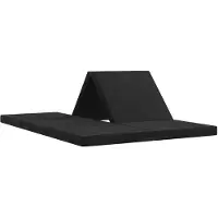 vidaXL Canapé-lit pliable 140 x 67 x 45 cm Noir